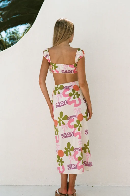 Sets | SABO Aaliyah Midi Skirt-Tropical