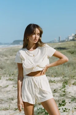 Sets | SABO Alchemy Shorts-Cream