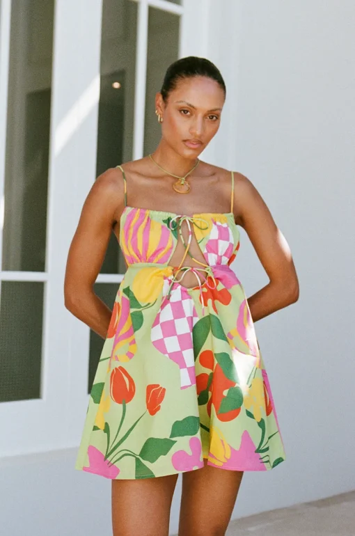 Dresses | SABO Allie Babydoll Dress-Vaso Verde