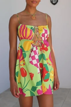 Dresses | SABO Allie Babydoll Dress-Vaso Verde