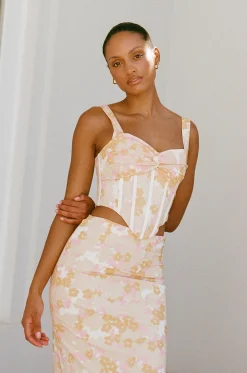 Sets | SABO Aneke Corset Top-Smudge Ditsy