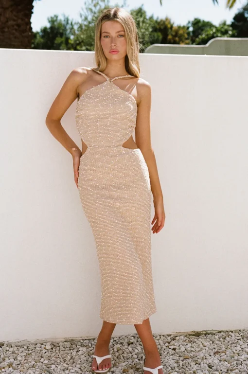 Dresses | SABO Backless Amada Dress-Tan