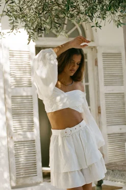 Sets | SABO Backless Zoe Top-White
