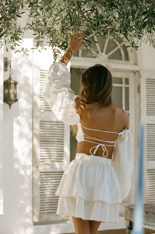 Sets | SABO Backless Zoe Top-White