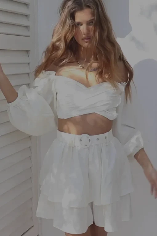 Sets | SABO Backless Zoe Top-White