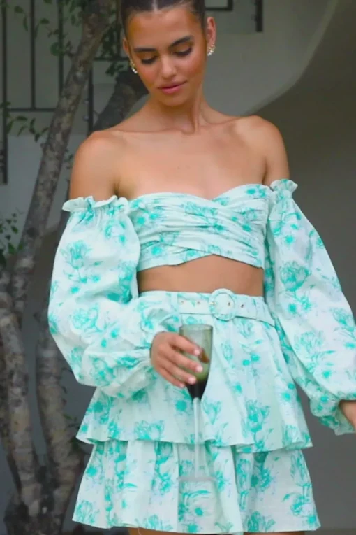 Sets | SABO Belted Zoe Skirt-Tulip Floral
