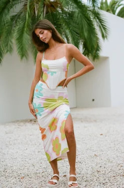 Sets | SABO Bretta Midi Skirt-Bubblegum