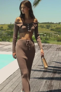 Sets | SABO Briana Top-Mocha