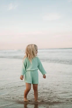 Mini | SABO Charli Mini Knit Playsuit-Mint
