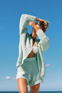 Sets | SABO Chunky Panama Cardi-Mint