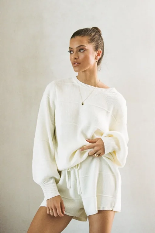 Sets | SABO Cream Knit Top