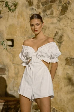 Playsuits | SABO Daphne Playsuit-White