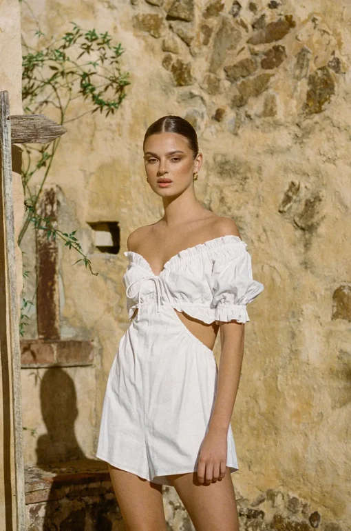 Playsuits | SABO Daphne Playsuit-White