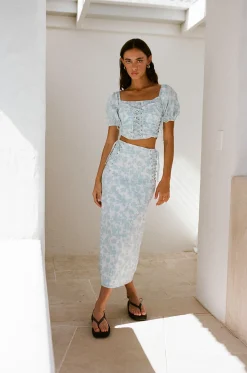 Sets | SABO Didi Lace Up Skirt-Story Book Rose
