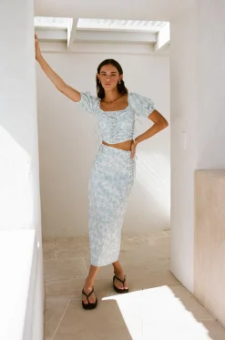 Sets | SABO Didi Lace Up Skirt-Story Book Rose
