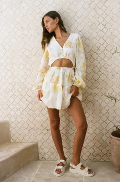 Dresses | SABO Emmaline Dress-Lemon Bouquet