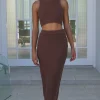 Sets | SABO Heather Top-Mahogany