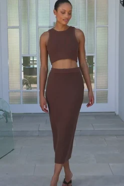 Sets | SABO Heather Top-Mahogany