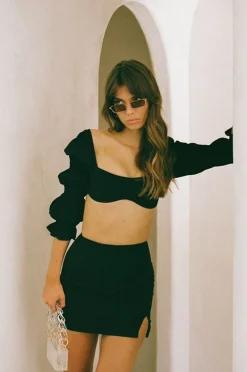 Sets | SABO Jade Top-Black