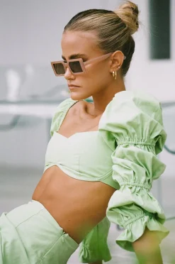 Sets | SABO Jade Top-Green