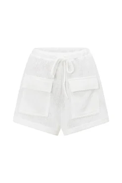 Sets | SABO Kase Shorts-White Knit