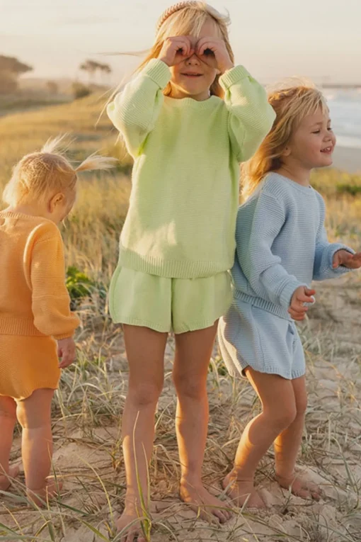 Mini | SABO Lime Mini Knit Shorts