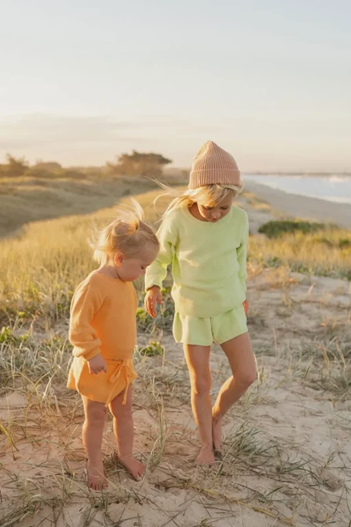 Mini | SABO Lime Mini Knit Shorts