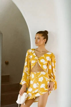 Dresses | SABO Lista Dress-Yellow Paraiso