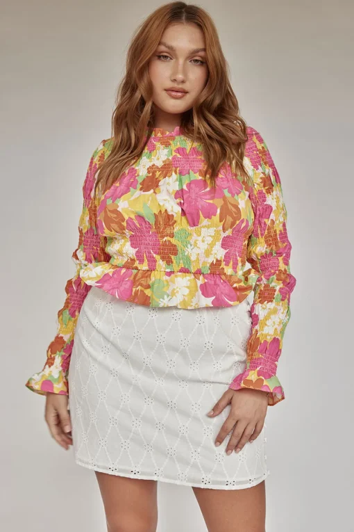 Tops | SABO Mica Shirred Top