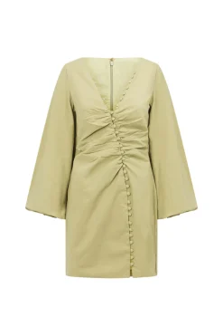 Dresses | SABO Minna Button Dress-Moss