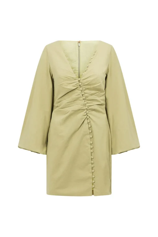 Dresses | SABO Minna Button Dress-Moss
