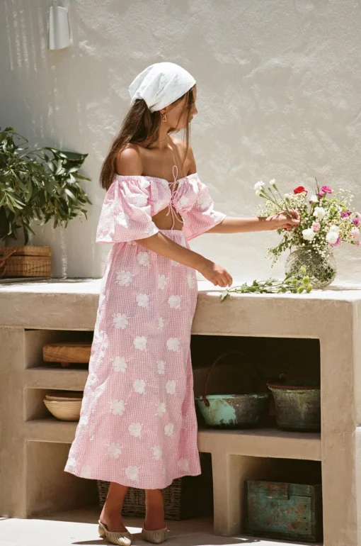 Dresses | SABO Nalu Off Shoulder Dress-Gingham