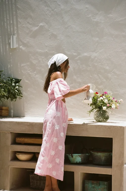Dresses | SABO Nalu Off Shoulder Dress-Gingham
