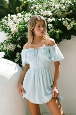 Dresses | SABO Nyrobi Off Shoulder Dress-Blue