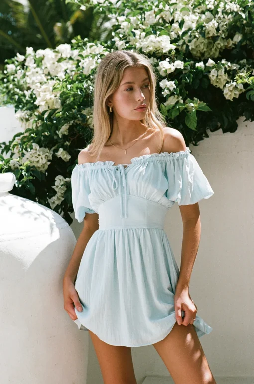 Dresses | SABO Nyrobi Off Shoulder Dress-Blue