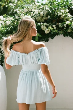 Dresses | SABO Nyrobi Off Shoulder Dress-Blue