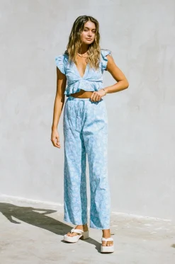 Sets | SABO Renata Resort Pants-Azure