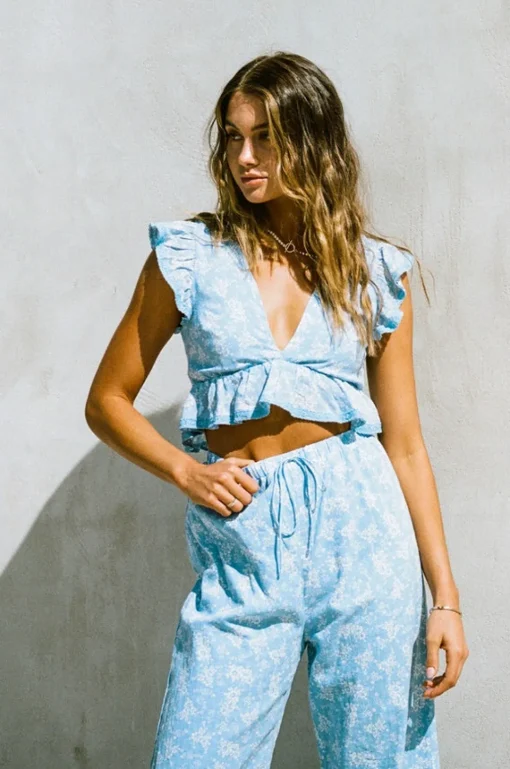 Sets | SABO Renata Resort Pants-Azure