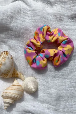 Swimwear | SABO Retro Floral Scrunchie-Pink