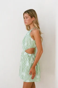 Dresses | SABO Ronnie One Shoulder Dress-Gingham