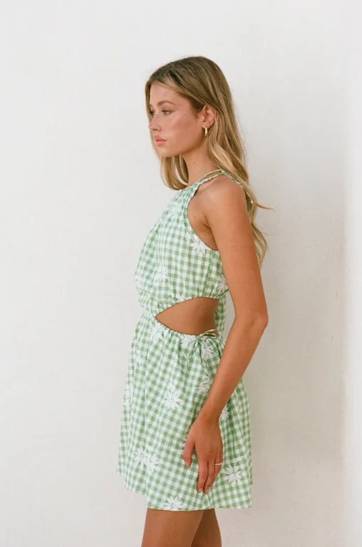 Dresses | SABO Ronnie One Shoulder Dress-Gingham