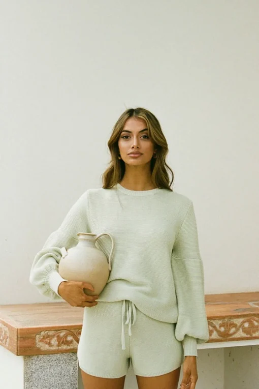 Sets | SABO Sage Knit Shorts