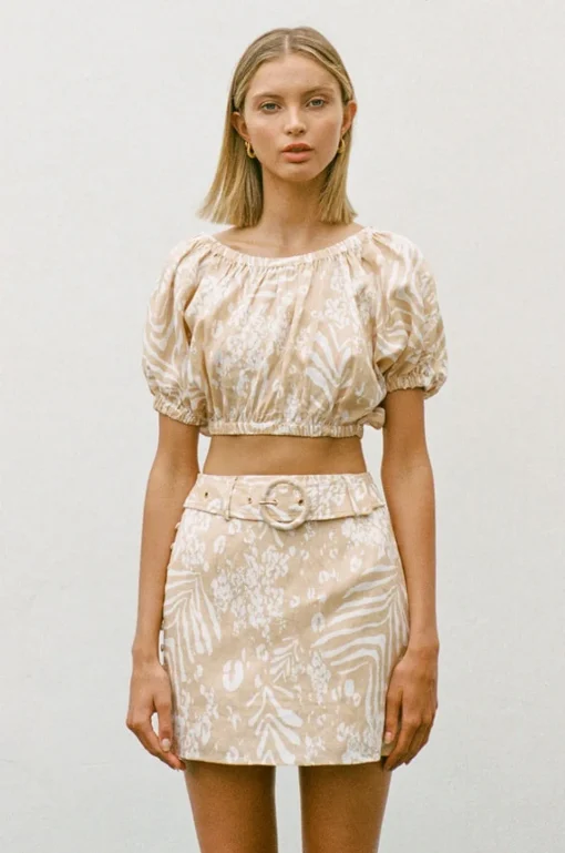 Sets | SABO Sakura Linen Skirt