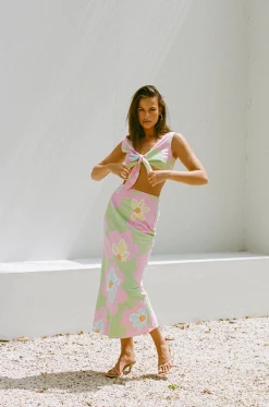Sets | SABO Samira Midi Skirt-Hana Green