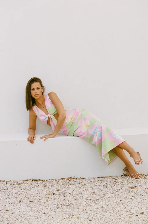 Sets | SABO Samira Midi Skirt-Hana Green