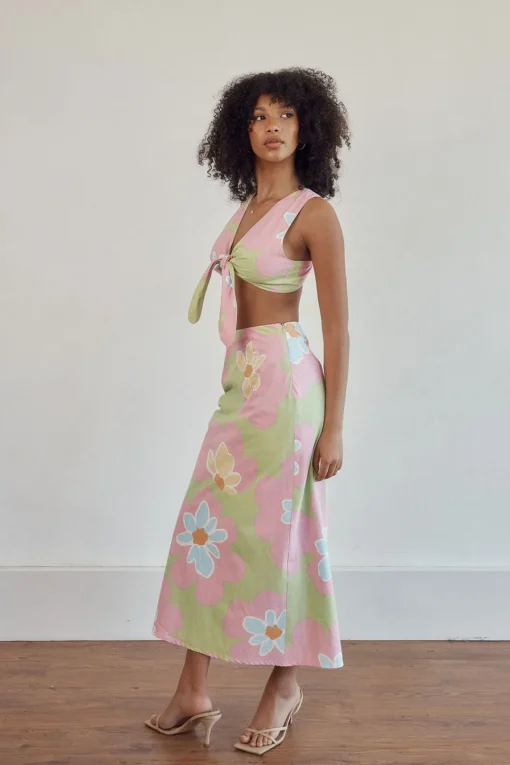 Sets | SABO Samira Midi Skirt-Hana Green