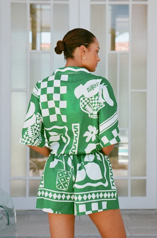 Sets | SABO Seona Top-Lemoni Green