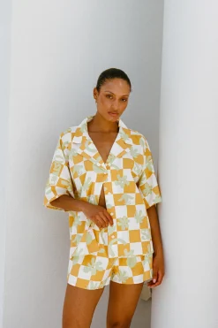 Sets | SABO Seona Top- Checkerboard