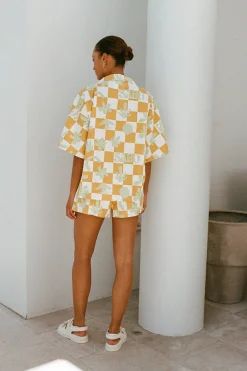 Sets | SABO Seona Top- Checkerboard