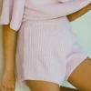 Sets | SABO Sevina Knit Shorts-Pink